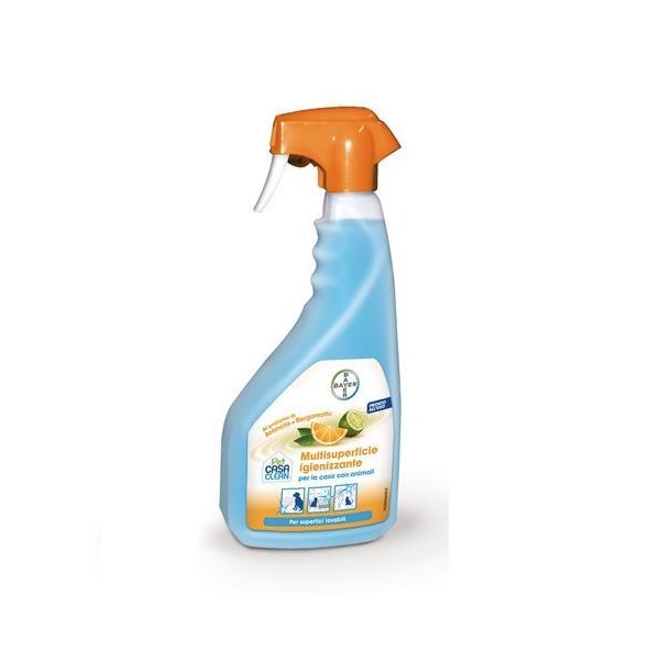 BAYER PET CASA CLEAN MULTIS.IGIEN.arancia e bergamotto ML.750